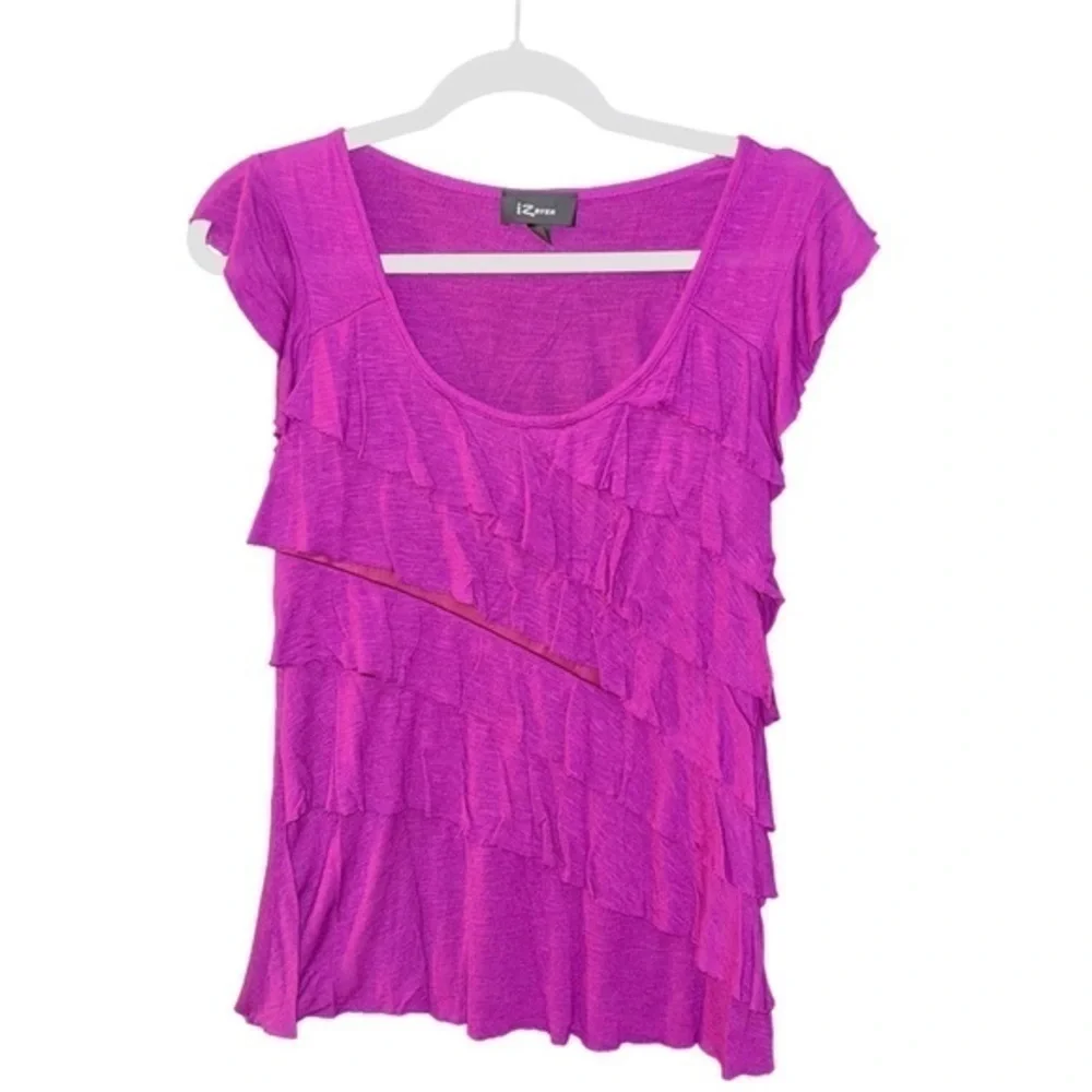 #132 🥀 iZBYER Ruffled Women’s Blouse - Picture 1 of 5